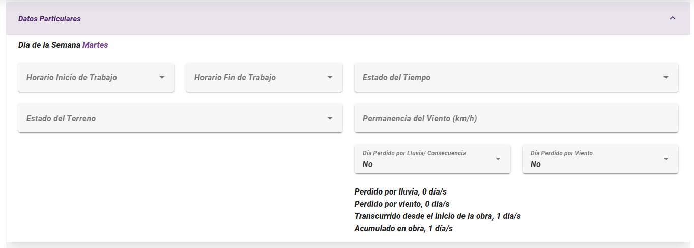 Datos Particulares